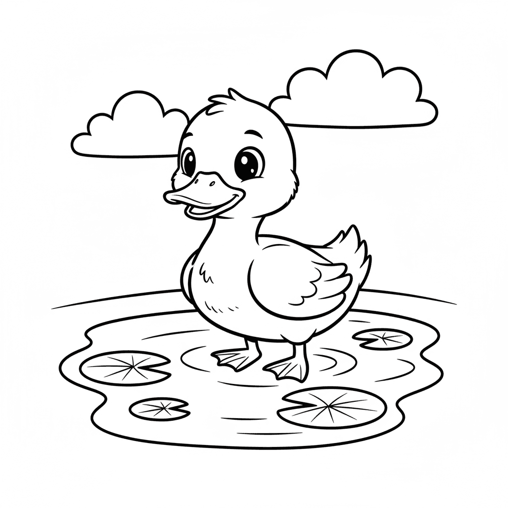 A cute duck