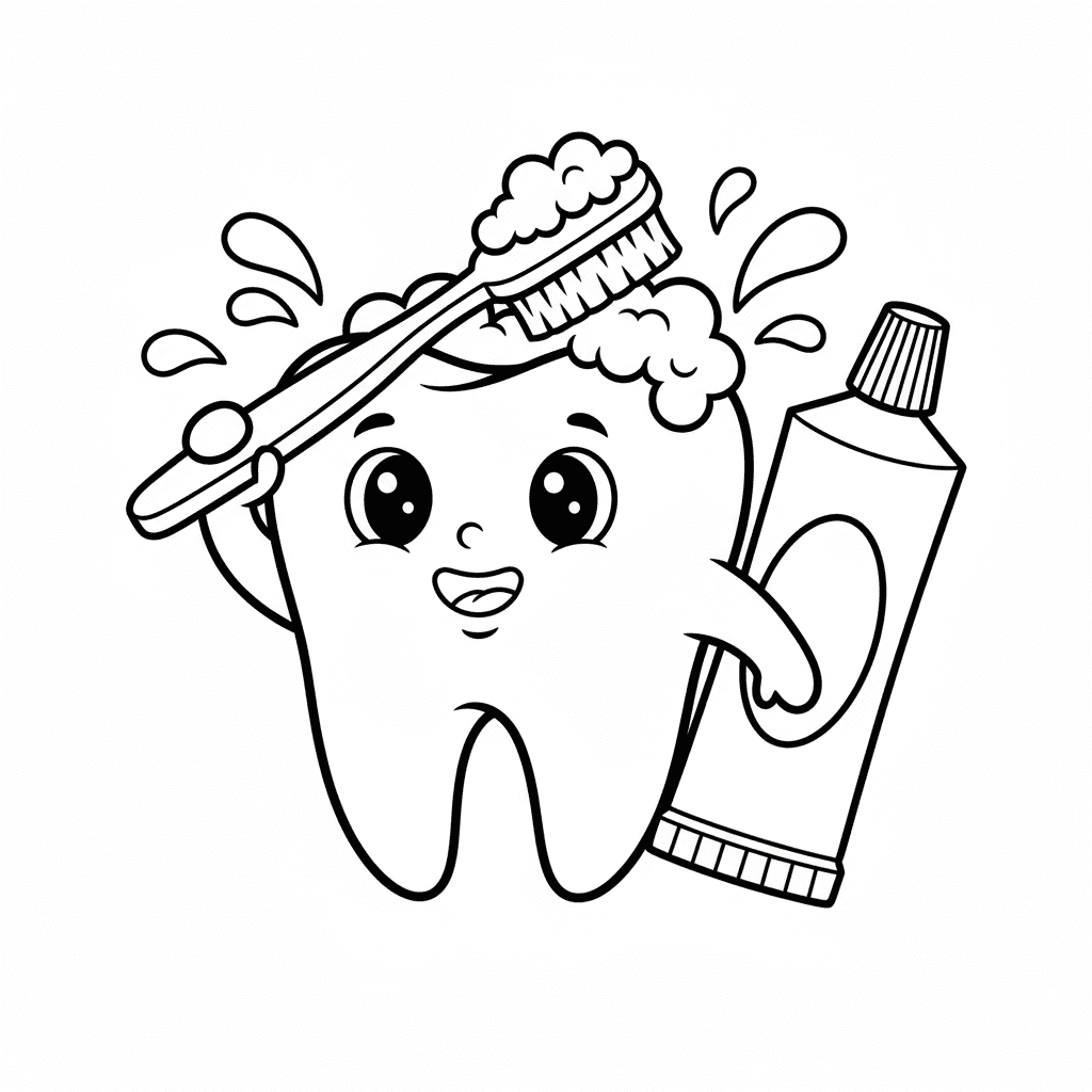 Tooth and brush